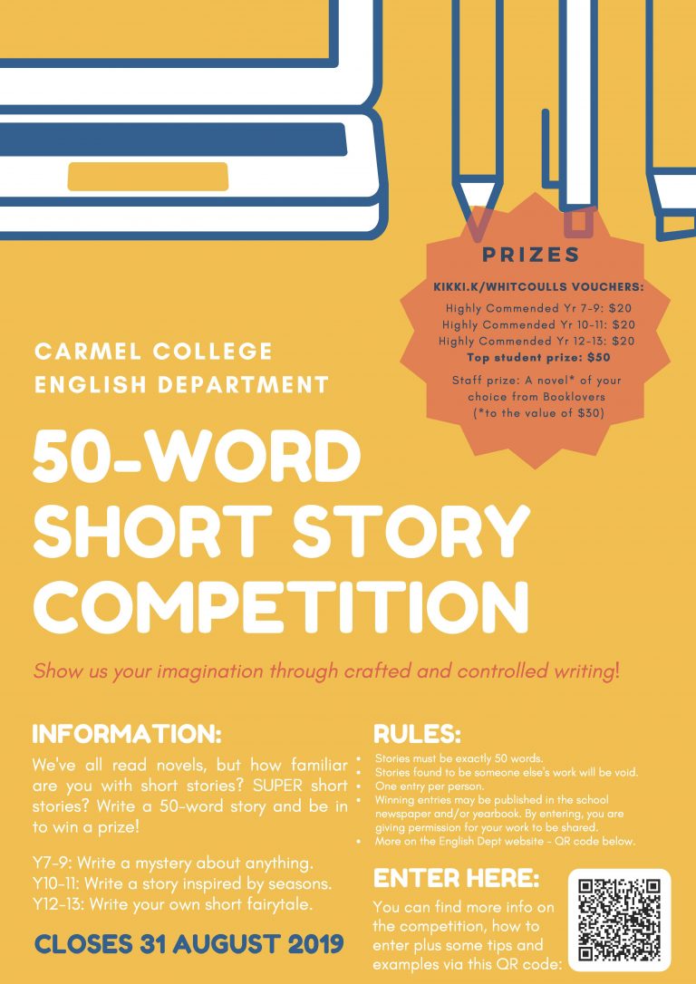 Short Story Competition Carmel College