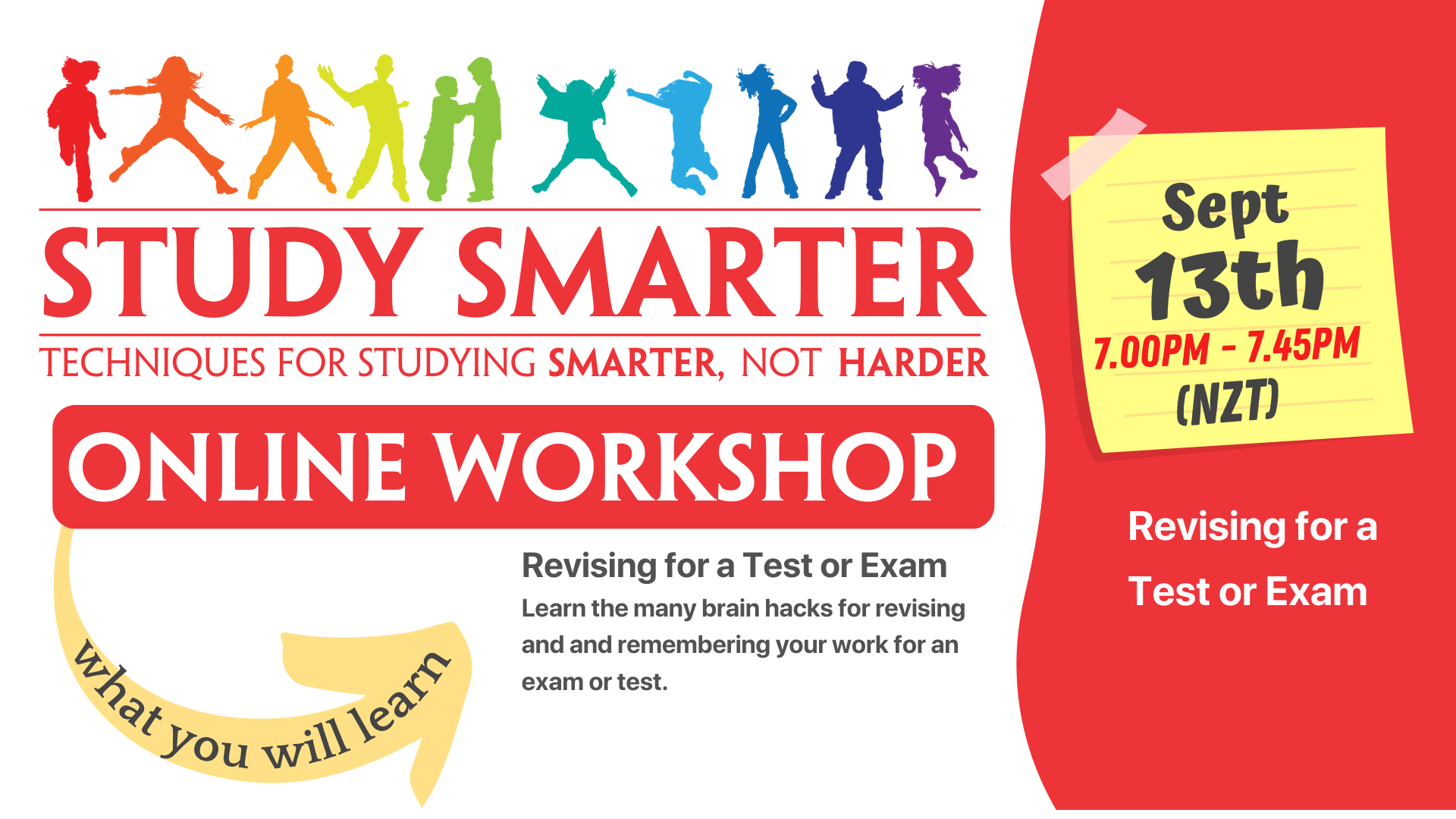 Read more about the article Study Smart Success Webinar: Revising for a Test or Exam